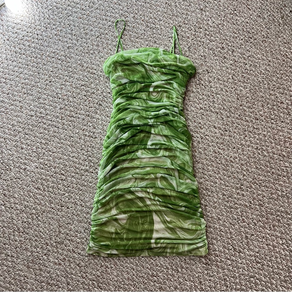 Naked Wardrobe Ruched Mini Dress